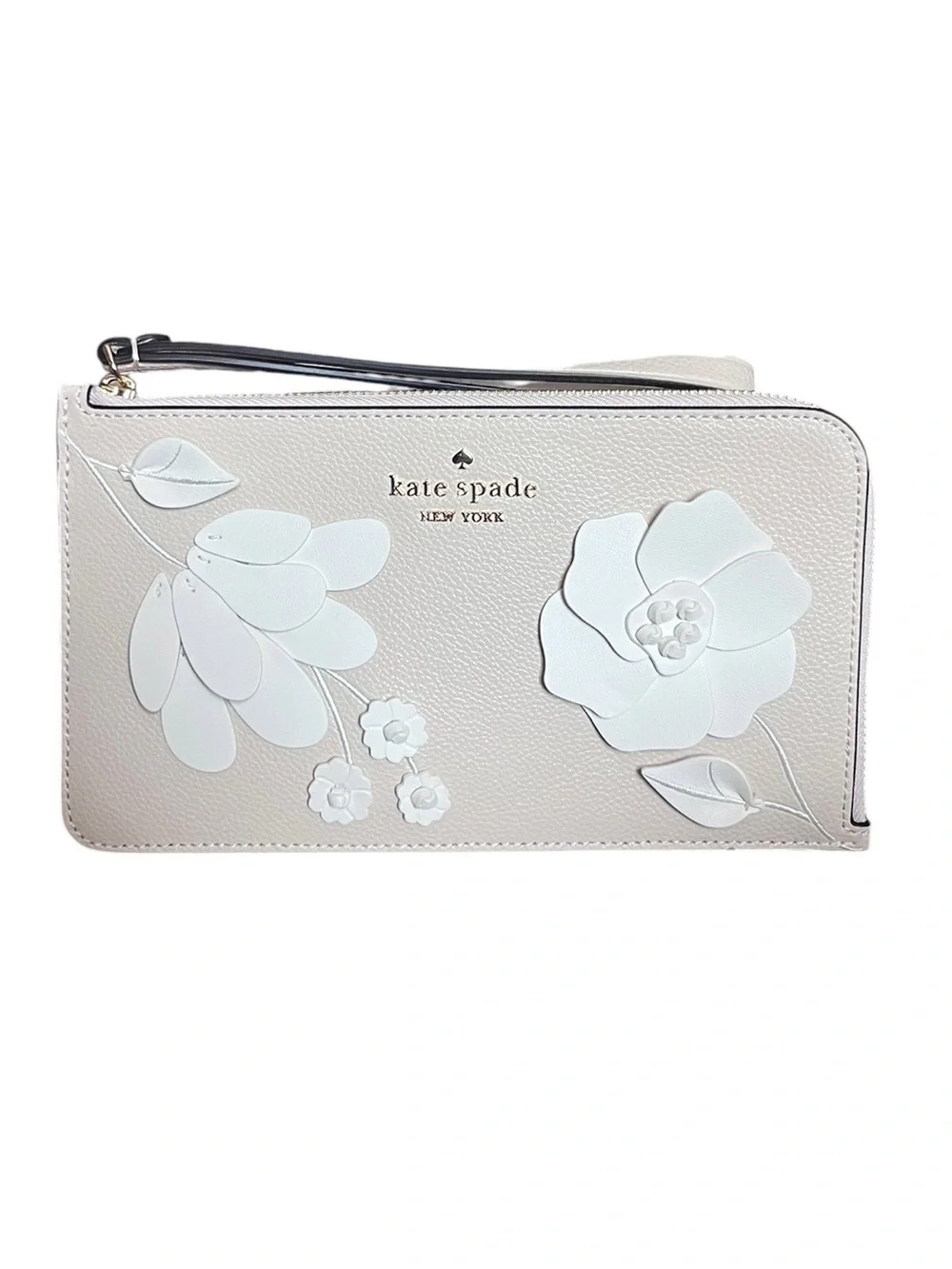 Kate Spade New York Floral Appliqué Wristlet – NWOT